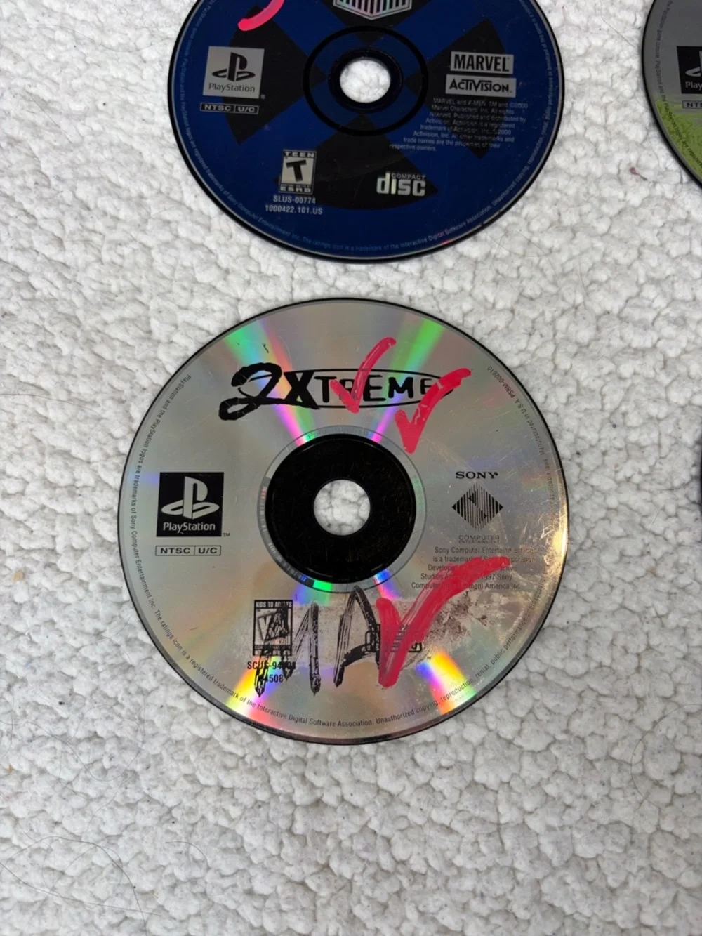 Set Of 4 Sony PlayStation Game Discs, NO BOX